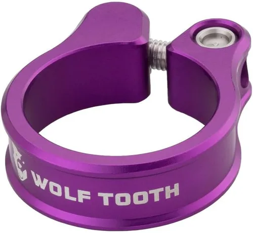 Vista 11 de Wolf Tooth Abrazadera de tija de sillín de aluminio 6061 mecanizado de precisión con perno autoalineable, agarre antideslizante ligero y seguro