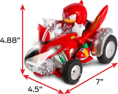 Vista 3 de NKOK Sonic NKOK Knuckles ATV R/C (con luces), para edades de 6 años en adelante, permite a los niños fingir conducir y divertirse al mismo tiempo.