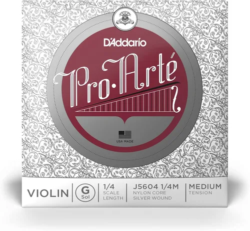 Vista 16 de D'Addario J56 1/2M Pro-Arte Cuerdas de Nylon para Violín, Mediano