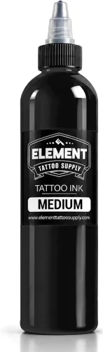 Vista 46 de Element Tattoo Supply - Tinta negra para tatuaje, 8 onzas, tinta negra Negro