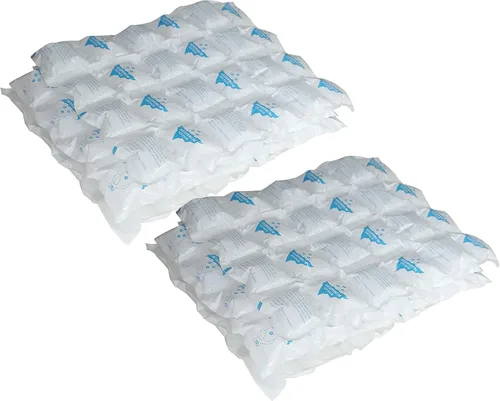 Vista 8 de Paquetes de hielo seco para el envío de alimentos congelados, paquetes de hielo para enfriadores, 12 hojas, paquetes fríos para el envío