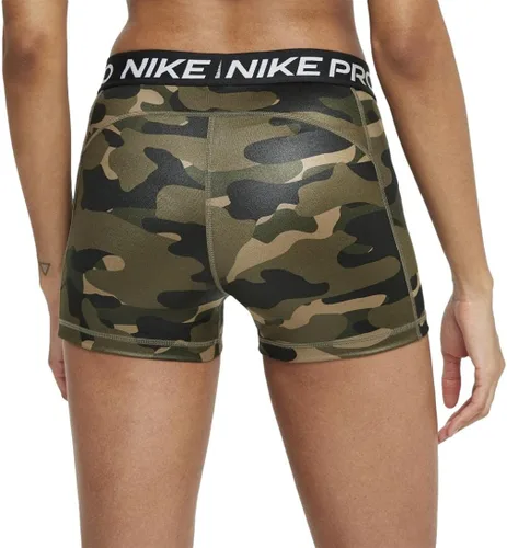 Vista 3 de Nike Pantalones cortos de compresión con estampado de 3 pulgadas Pro Dri-FIT para mujer