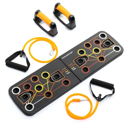 Vista 18 de Tabla de Flexiones Push-Up con Bandas de Resistencia y Guía de Ejercicios Pulsher InnovaGoods