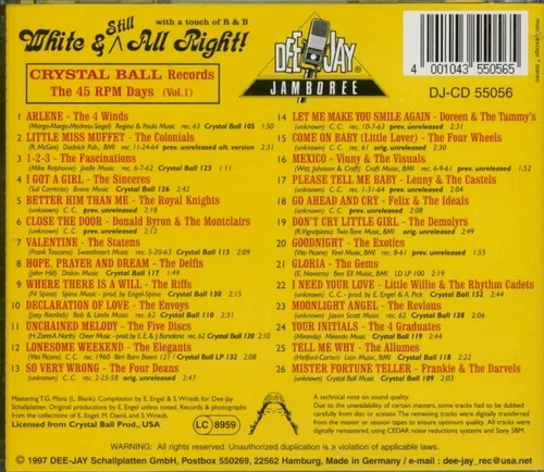 Vista 2 de Crystal Ball Records 45 RPM Days 1 Various