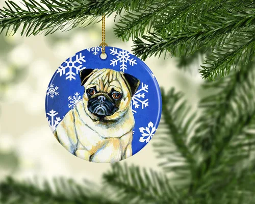 Vista 186 de Caroline's Treasures Cavalier Spaniel - Adorno de cerámica para colgar en el árbol de Navidad, para el hogar, Navidad, fiestas, regalo, 3 pulgadas