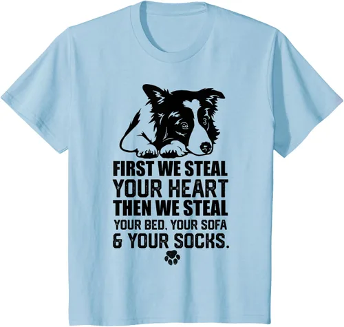 Vista 12 de Border Collie Steal Your Heart Steal Your Bed - Camiseta de sofá, Gris