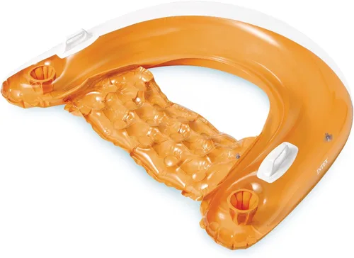 Vista 8 de Intex 58859EP Sit 'N Float Flotador inflable para piscina: Reposera con portavasos incorporados – Asas resistentes – Capacidad de peso de 220 lb