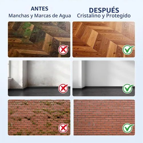 Vista 6 de Revestimiento impermeable transparente, sellador invisible de 35 onzas (2.2 libras), revestimiento transparente a prueba de fugas para techo, pared