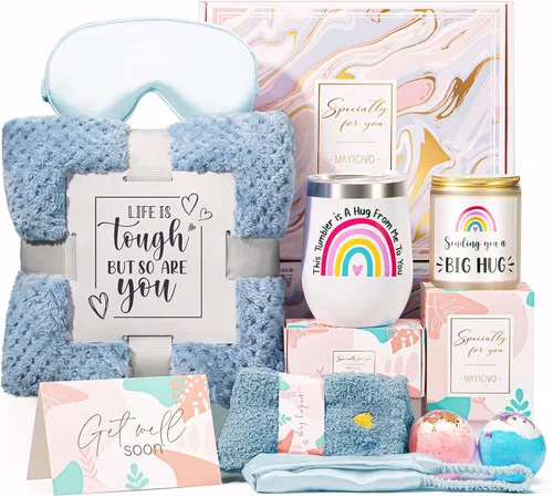 Vista 8 de Regalos para mujeres, regalos de cumpleaños inspiradores para mujeres, paquete de cuidado personal, cestas de regalo para amigos después