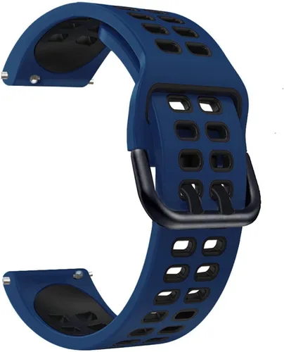 Vista 9 de Correa de silicona para reloj TicWatch Pro 3 Ultra/LTE/2021 GPS S2 E2 GTX reemplazo 20 0.866 in pulsera