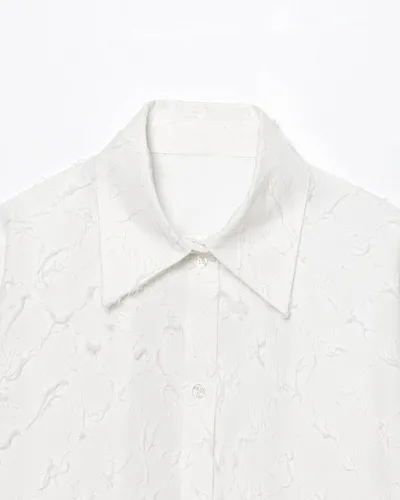 Vista 3 de Camisa de manga larga con botones para mujer, sin arrugas, verano