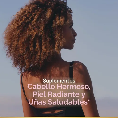 Vista 2 de Nature's Bounty Optimal Solutions Advanced Hair, Skin Nails, 2X Biotina, 80 gomitas de fresa, 40 porciones en total 80 gomitas de fresa, 40