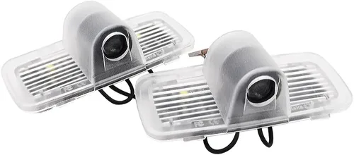 Vista 4 de 2 piezas Proyector LED de Logo para Puerta de Automóvil Lámpara de Bienvenida Luz de Puerta Kit de Luces de Charco Ridgeline Compatible
