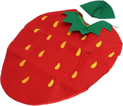 Vista 9 de Kesyoo - Disfraz de frutas y verduras para niños, para fiestas de disfraces, sandía, fresa, manzana, para niñas y niños