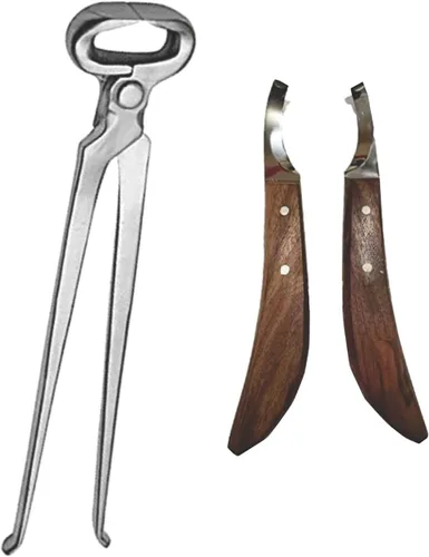 Vista 2 de Equinez Tools Juego de cuchillos para pezuñas de 15 pulgadas y hoof herrer