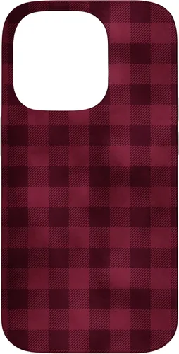 Vista 16 de Funda para iPhone 13 Pro Max Pretty Fall Otoño Burdeos Búfalo a cuadros