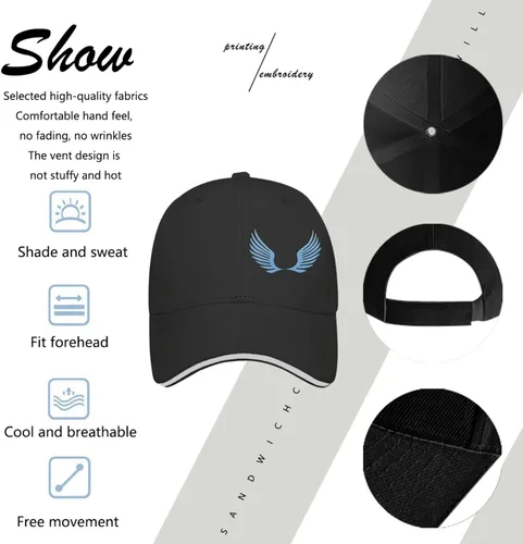 Vista 6 de Dad Hats Angel Wing Trucker Hat for Women Fashion Embroidery Snapback