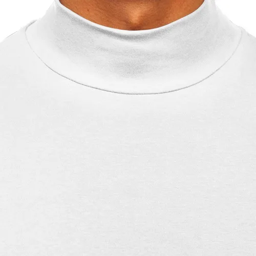 Vista 4 de Rela Bota Suéter de manga larga con cuello alto para hombre, diseño básico, elástico, ajustado