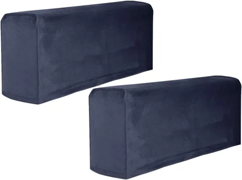 Vista 11 de BESPORTBLE 2 fundas de tela elástica para reposabrazos de sofá, fundas para reposabrazos de sillón, antimanchas, lavable, protector de muebles Beige
