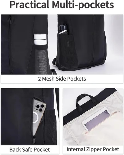 Vista 7 de sportsnew Mochila deportiva con cordón y compartimento para zapatos, mochila de cuerda para mujeres y hombres, bolsa con cordón resistente al agua