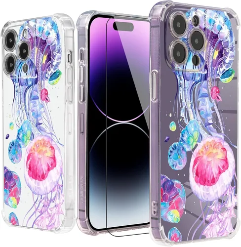 Vista 26 de Roemary Funda de jirafa para iPhone 7/8/SE 2020 con diseño floral de jirafa, patrón floral con protector de pantalla