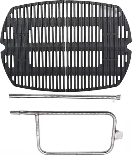 Vista 11 de SafBbcue 7644/7582 Rejillas de cocción de hierro fundido y 60040 kits de tubo de quemador para parrillas Weber Q1200 Q100 Q120 Q1000 50060001 386001