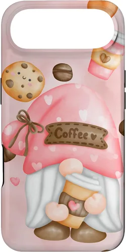 Vista 27 de Cute Coffee Gnomie for Garden Gnome Lovers and Gardener Case for iPhone 17