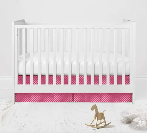 Vista 14 de Bacati - Sábana bajera ajustable de 100 % algodón universal para bebé de EE. UU. para cuna o niño pequeño (PIN DOTS, turquesa aguamarina)