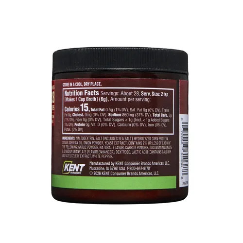 Vista 2 de Orrington Farms Vegan beef broth powder with rich savory flavor; dissolves easily for soups, sauces or seasoning; gluten free, vegetarian