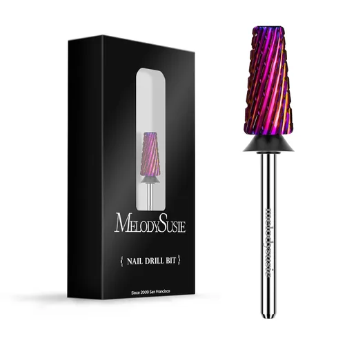 Vista 39 de MelodySusie Super Cut Edition Brocas para Uñas 5 en 1, Brocas Multifunción de Carburo de Tungsteno de 3/32'', Adecuadas para Manicura Pedicura