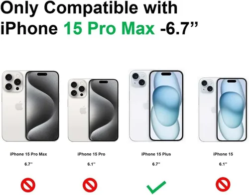 Vista 2 de Funda compatible con iPhone 15 Pro Max, bonita funda ondulada con flores transparentes, funda protectora estética floral de TPU suave para iPhone 15
