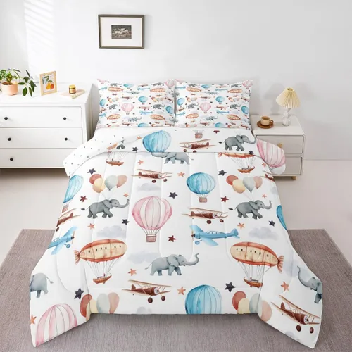 Vista 13 de Erosebridal Juego de edredón de camión de bomberos para niños, juego de ropa de cama de panal rojo brillante con diseño de panal de abeja
