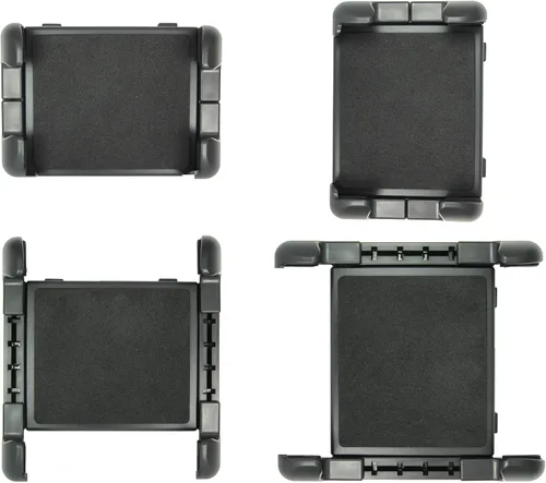 Vista 6 de LycoGear Soporte de tableta ELD mejorado para riel de asiento de piso para automóvil, camión, flota limusina, soporte ajustable de cuello de cisne