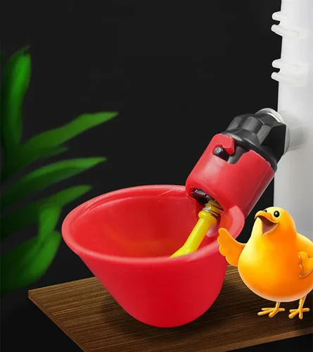 Vista 3 de DoubleWood Paquete de 12 tazas de riego para beber pollo de la máquina de beber de aves de corral completamente automáticas (12)