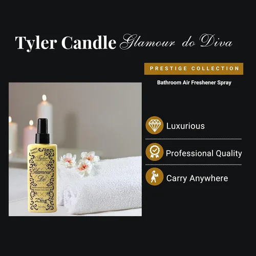 Vista 5 de Tyler Diva Glamour Do - Ambientador en aerosol – Eliminador de olores para olores de caca y baño – Eliminador de olores para olores fuertes