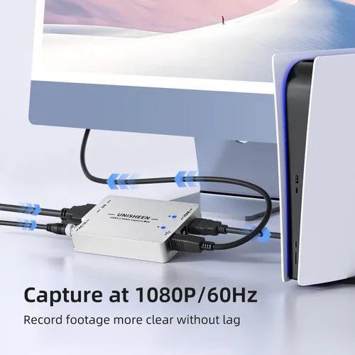Vista 2 de Tarjeta de video HDMI de captura USB 3.0, transmisión en vivo y grabación, HDMI a USB Dongle Full HD 1080P Transmisión en vivo Video Game Grabber