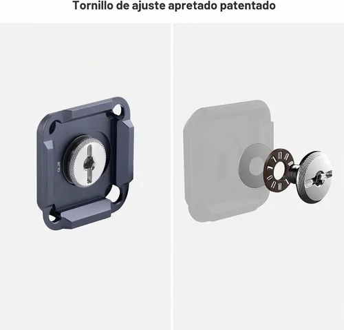Vista 4 de PGYTECH 2 piezas de placas de liberación rápida tipo Arca, interruptor de repuesto entre trípode, monopie, deslizante, compatible con Arca Swiss