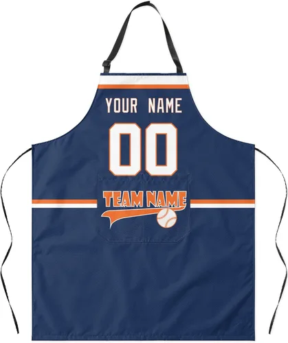 Vista 15 de ANTKING Custom Apron with Pocket Custom Any Name and Any Number Gifts for Dad Men Fans
