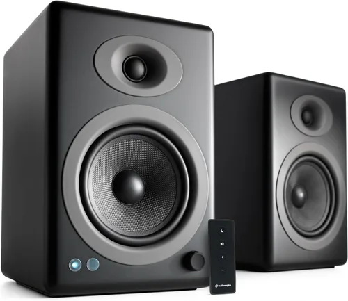 Vista 10 de Audioengine Altavoces inalámbricos A5+ para estantería - Altavoces Bambú