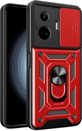 Vista 254 de Compatible con Tecno Pova Neo 2 Bracket Shell, con cubierta deslizante para lente de cámara compatible con Tecno Pova Neo 2 LG6n Case Negro