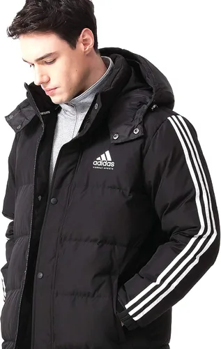 Vista 6 de adidas Parka larga de invierno para deportes de combate, color negro