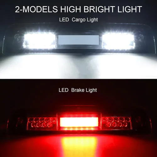 Vista 2 de Tresound Tercera luz de freno LED para Dodge Ram 1500 2500 3500 2009-2017 Luz de carga
