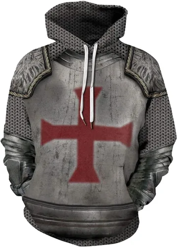 Vista 8 de Sudaderas con capucha unisex con estampado realista en 3D para hombres y mujeres Aztec01
