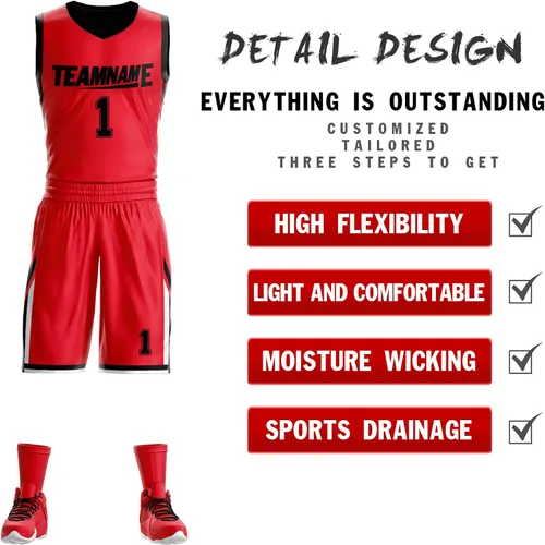 Vista 2 de Camiseta de baloncesto reversible personalizada con nombre impreso, uniforme deportivo de equipo en blanco para hombres y niños, talla única