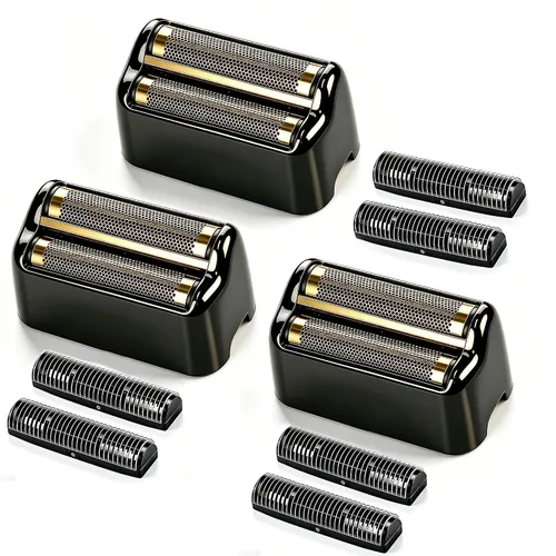 Vista 11 de Hoja de repuesto para afeitadora y cortadoras compatibles con BaBylissPRO Barberology Double FXFS2G (dorado)