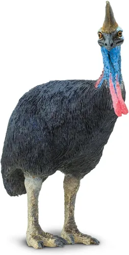 Vista 3 de Safari Ltd. Figura de cassowary - Figura detallada de plástico de 3.5 pulgadas, juguete educativo para niños, niñas y niños a partir de 3 años