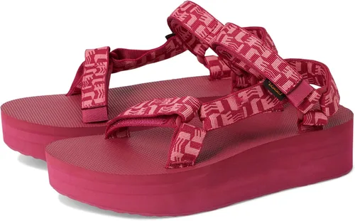 Vista 21 de Sandalia Teva de plataforma universal para mujer Balance Oliva Quemada