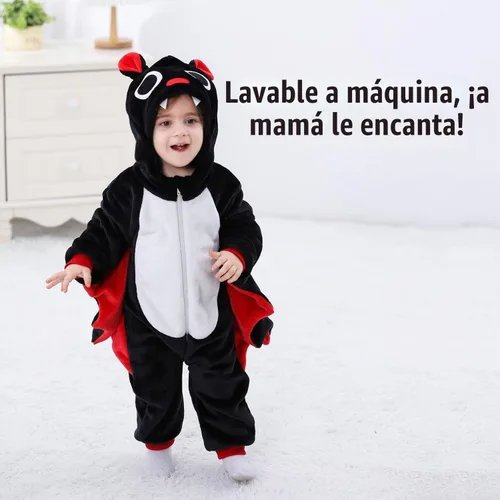 Vista 5 de ABTSHU Disfraces de animales para bebé, disfraz de Halloween para niños pequeños Bate