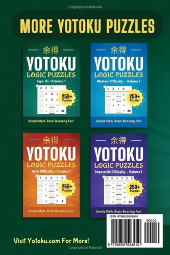 Vista 2 de Yotoku for Ages 9+ Volume 1 Brain-Boosting Math Puzzle Book 250+ Logic Puzzles - Sudoku Alternative