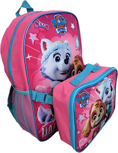 Vista 3 de Group Ruz Nickelodeon Girl Paw Patrol - Mochila de 16 pulgadas con lonchera desmontable a juego